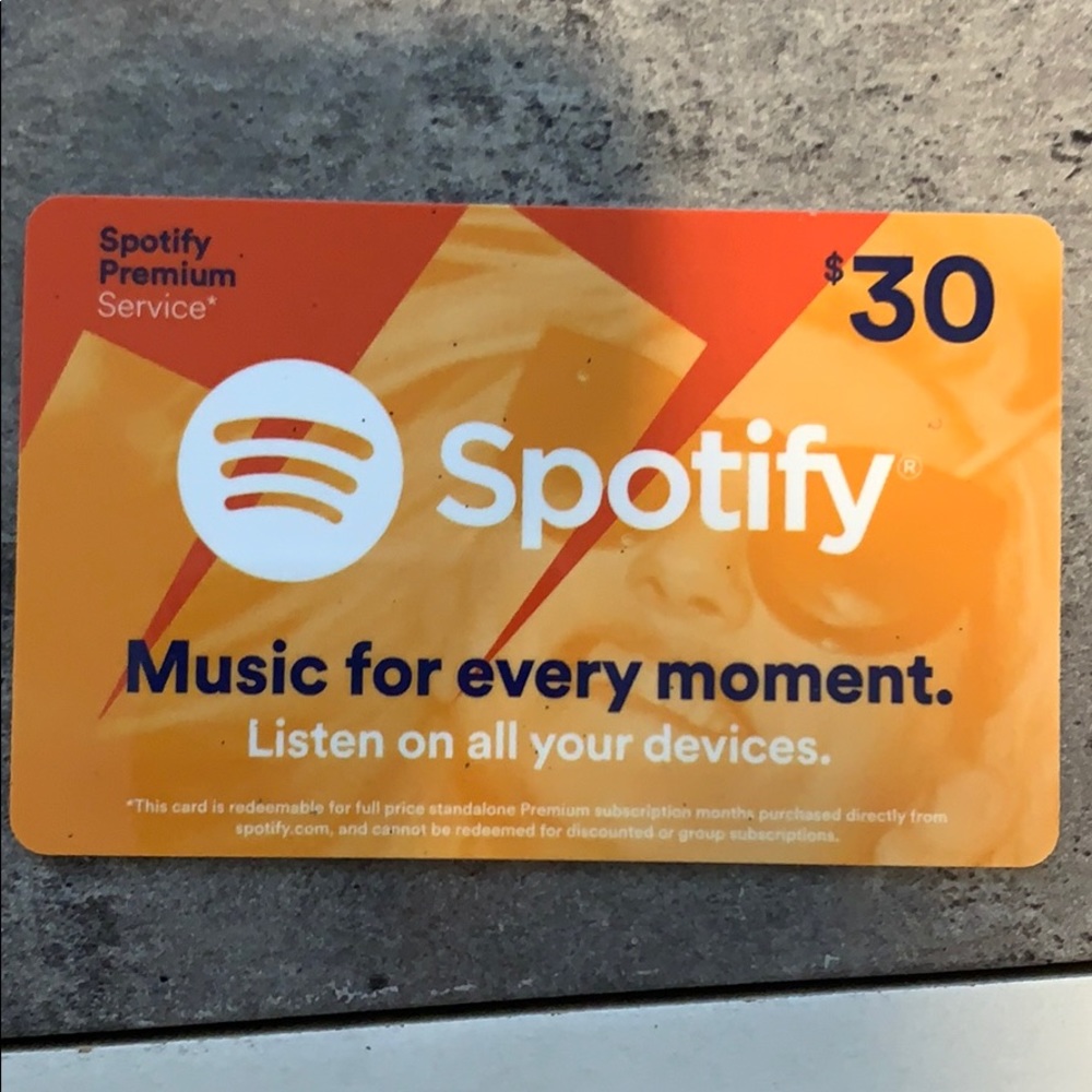 Spotify $30 Gift Card!